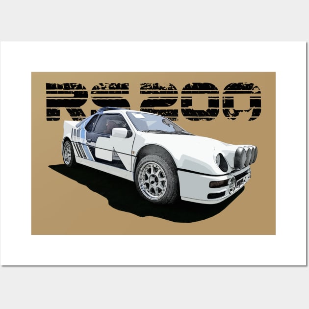 Ford RS200 Group B (light) Wall Art by NeuLivery